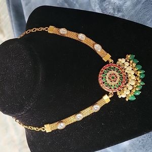 Traditional Indian necklace gold coated
